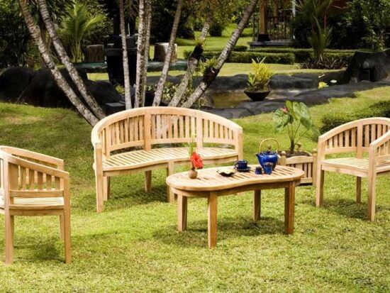 Teak Wood Furniture Outdoor | Banana Solid wood Living Set