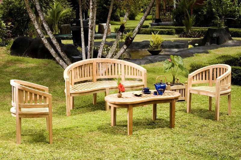 Teak Wood Furniture Outdoor | Banana Solid wood Living Set